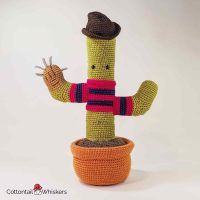 Crochet Freddy Krueger Cactus Amigurumi Pattern by Cottontail and Whiskers