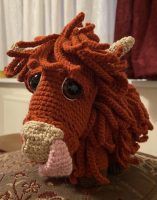 Crochet Highland Pattern Cow Review by Shazia Khan for Cottontail Whiskers