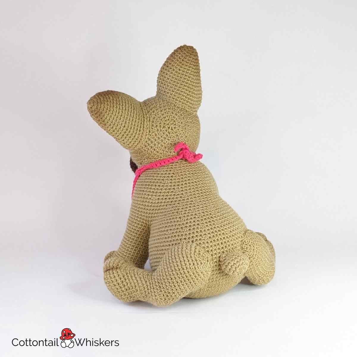 Cute Crochet Sitting French Bulldog Amigurumi Pattern | Cottontail ...