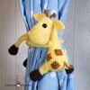 Curtain amigurumi tie backs giraffe crochet pattern by cottontail and whiskers