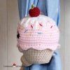 Curtain tiebacks amigurumi crochet cupcake pattern by cottontail and whiskers