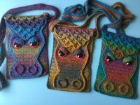 Dragon Crochet Messenger Bag by Cottontail & Whiskers by Eileen Donahue