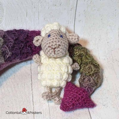 Free amigurumi sheep crochet pattern with floof by cottontail & whiskers amigurumi patterns
