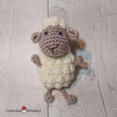 Floof the amigurumi sheep doll crochet pattern by cottontail and whiskers