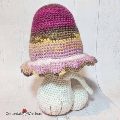 Freckles the amigurumi toadstool crochet pattern by cottontail and whiskers