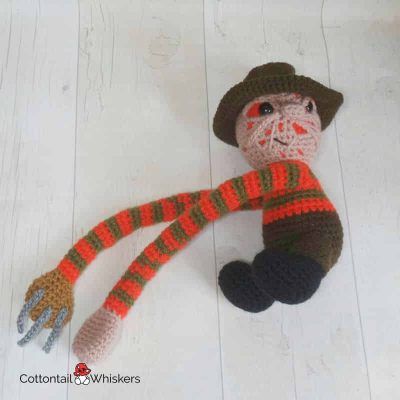 Freddy krueger holdbacks crochet pattern by cottontail and whiskers