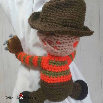 Freddy krueger holdbacks crochet pattern by cottontail and whiskers