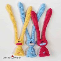 Free Amigurumi Hare Crochet Pattern Boo by Cottontail and Whiskers