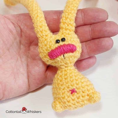 Free amigurumi hare crochet pattern boo by cottontail and whiskers