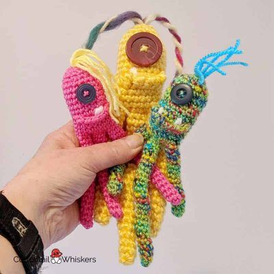 Free amigurumi pocket monster crochet pattern janice by cottontail and whiskers