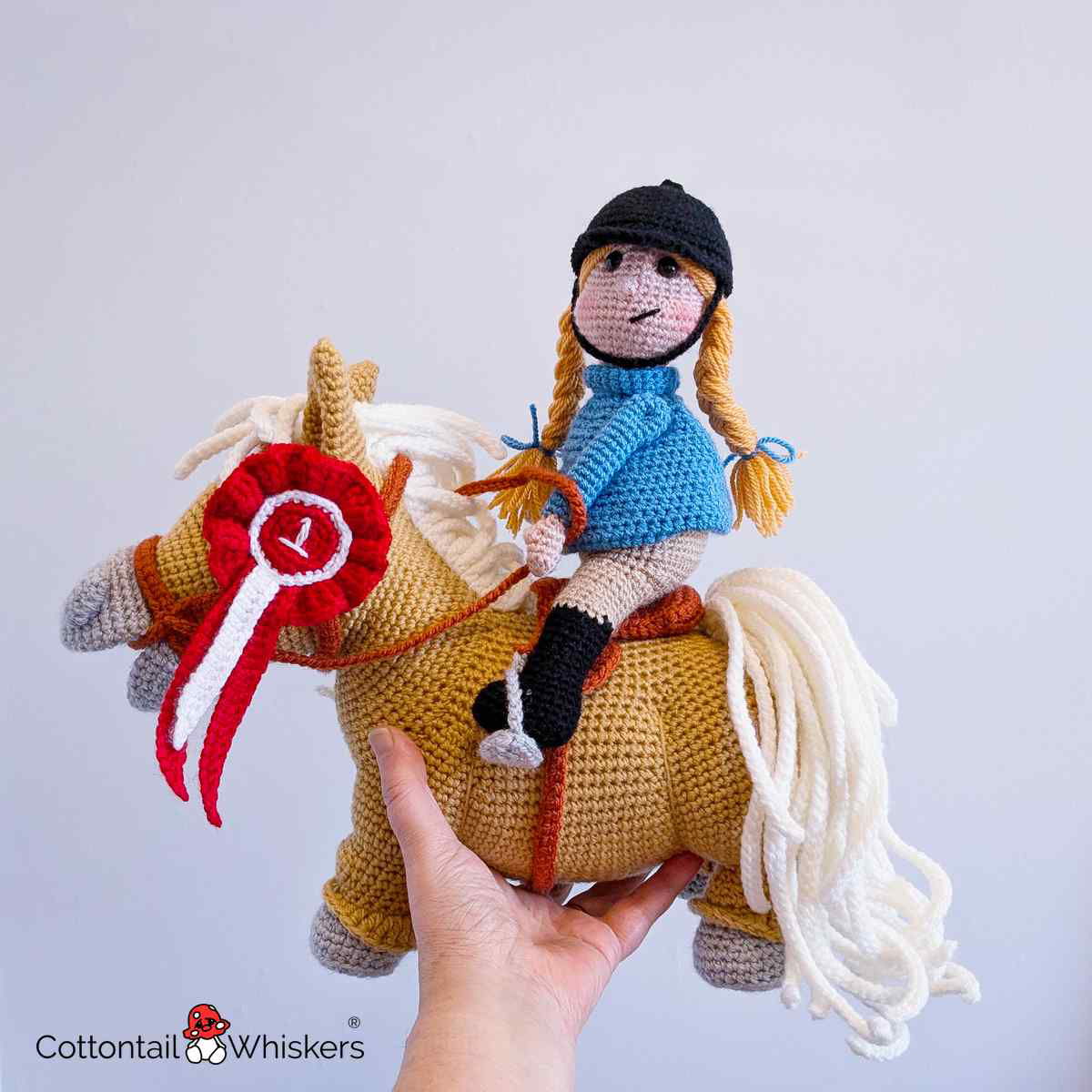 BIG Horse Rider Tack Pony Rosette Crochet Patterns BUNDLE