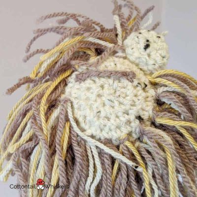 Lion head amigurumi crochet pattern by cottontail and whiskers