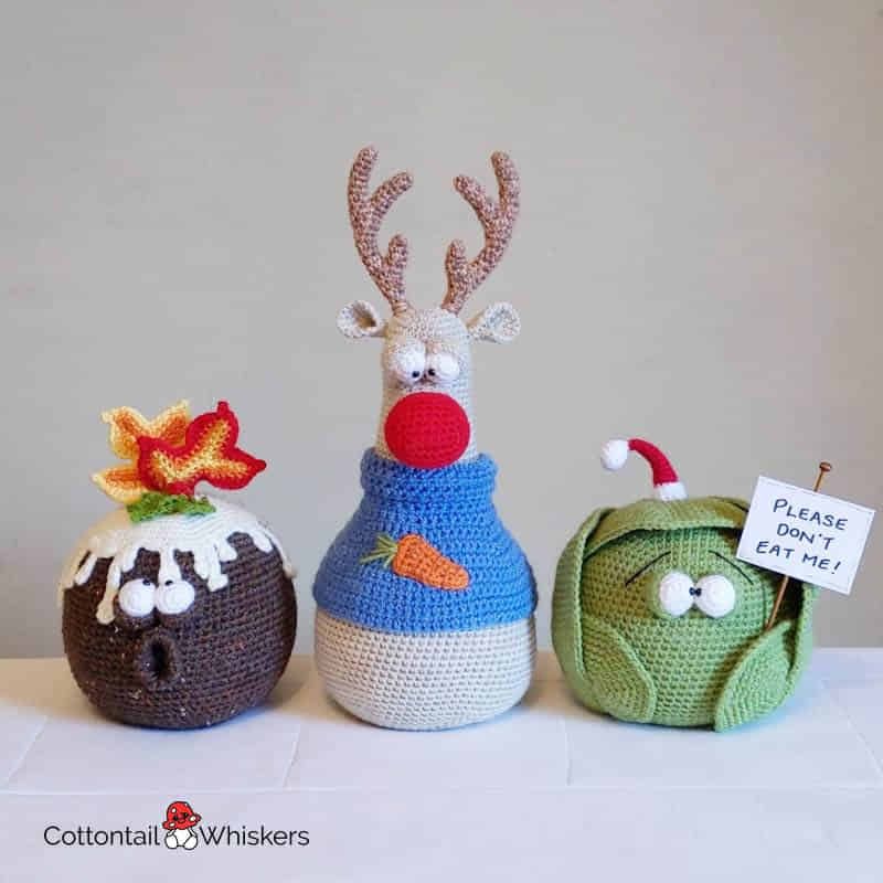 1 Fine Warm Doorstop Amigurumi Crochet Reindeer Pattern | Cottontail &  Whiskers