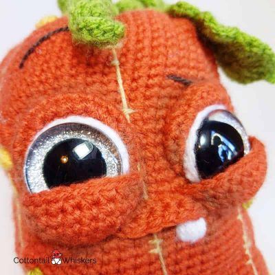 Pumpkin amigurumi crochet pattern herman doll by cottontail and whiskers