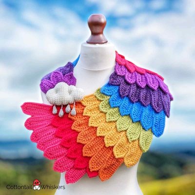 Rainy Days Shawl Crochet Pattern by Cottontail and Whiskers