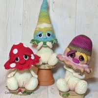Toadstool Amigurumi Crochet Patterns BUNDLE by Cottontail and Whiskers