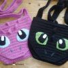 Toothless dragon bag crochet pattern by cottontail and whiskers