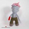 Undead amigurumi zombie crochet doll pattern by cottontail and whiskers