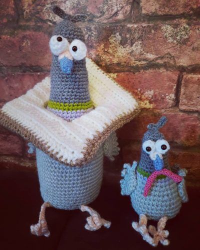 Amigurumi Baby Pigeon Crochet Pattern Review by Ruth Dawson for Cottontail and Whiskers