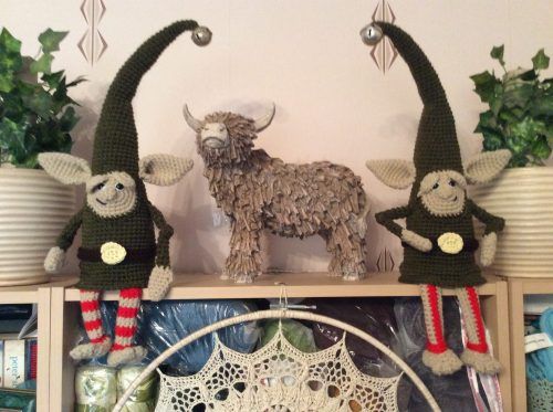 Amigurumi Crochet Christmas Elf Pattern Crafter Review for Cottontail and Whiskers by Gillian McAughey
