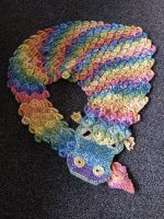 Amigurumi Crochet Dragon Scarf Pattern Review by Ann Crabtree for Cottontail and Whiskers