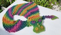 Amigurumi Crochet Dragon Scarf Pattern Review by ChrisTine for Cottontail Whiskers