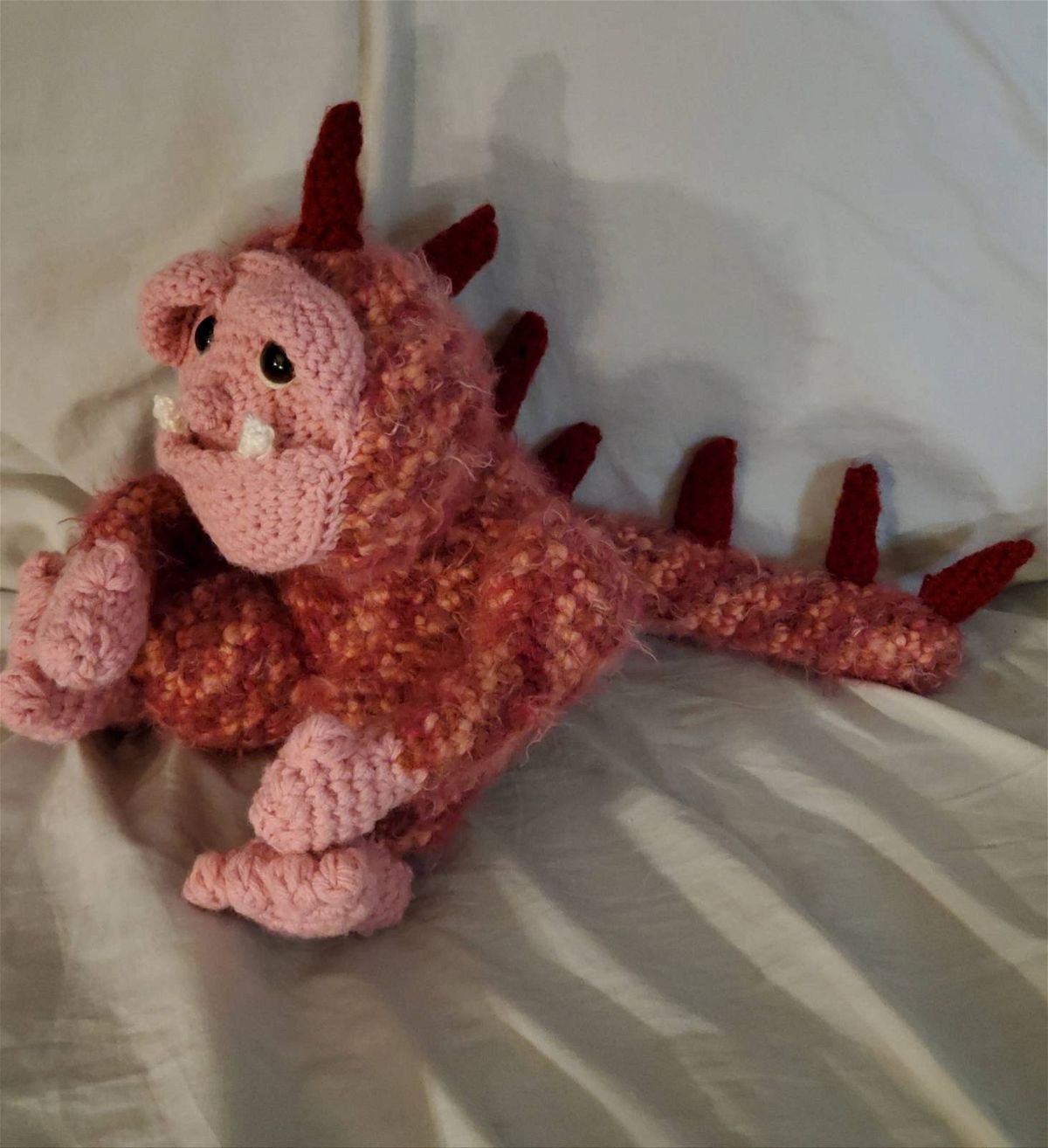 Amigurumi Crochet Gremlin Monster Pattern Crafters Review for Cottontail and Whiskers by Linda M.E.