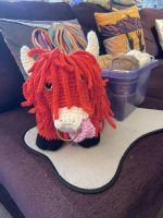 Amigurumi Crochet Highland Cow Pattern Review by Heather Laing for Cottontail & Whiskers