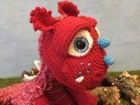 Amigurumi Dragon Doll Pattern Crafter Photo Review for Cottontail and Whiskers by Hayley-Belle