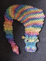 Amigurumi Dragon Scarf Crochet Pattern Review by Ann Crabtree for Cottontail and Whiskers