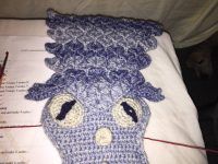 Amigurumi Dragon Scarf Crochet Pattern Review by Rhonda Hjortshoj for Cottontail and Whiskers