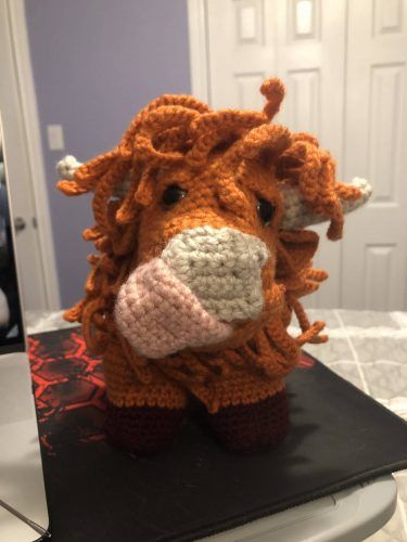 Amigurumi Highland Coo Crochet Pattern Review by Trish Rakic for Cottontail & Whiskers