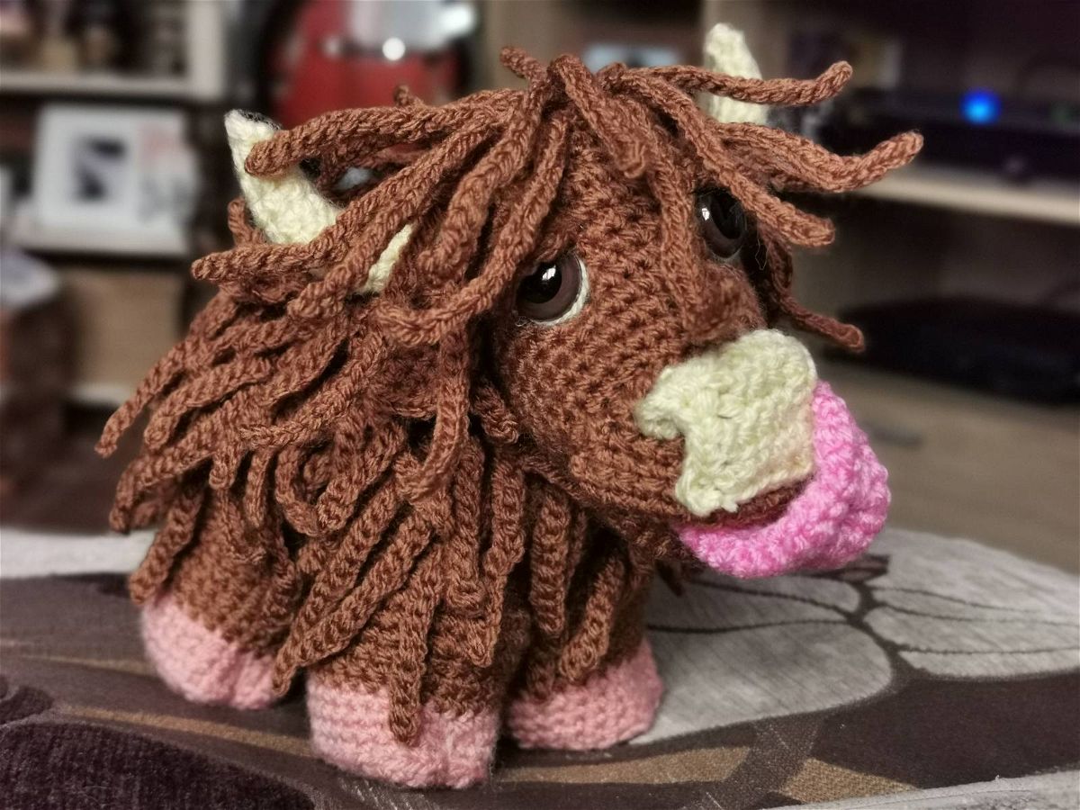 Amigurumi Highland Crochet Cow Pattern Review by Diane Dowsett for Cottontail & Whiskers