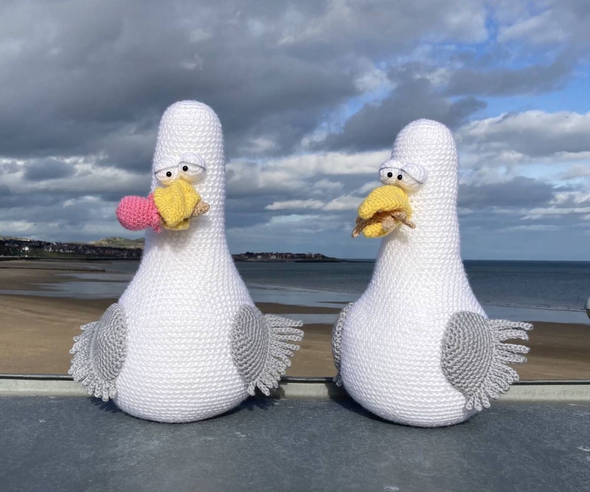 Amigurumi Seagull Crochet Pattern Review by Katie Wharfe for Cottontail-Whiskers