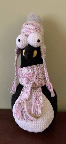 Cottontail & Whiskers Crochet Pattern Review Penguin Doorstop by Carrie