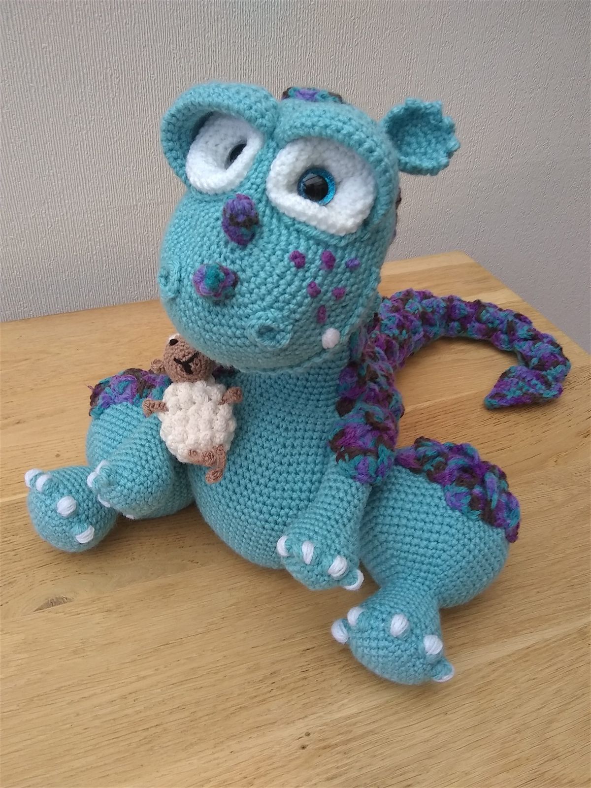Cottontail Whiskers dragon crochet pattern crafters review by Tina Hughes