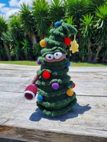 Crochet Amigurumi Christmas Tree Pattern Review by Tracey Jacobs for Cottontail and Whiskers