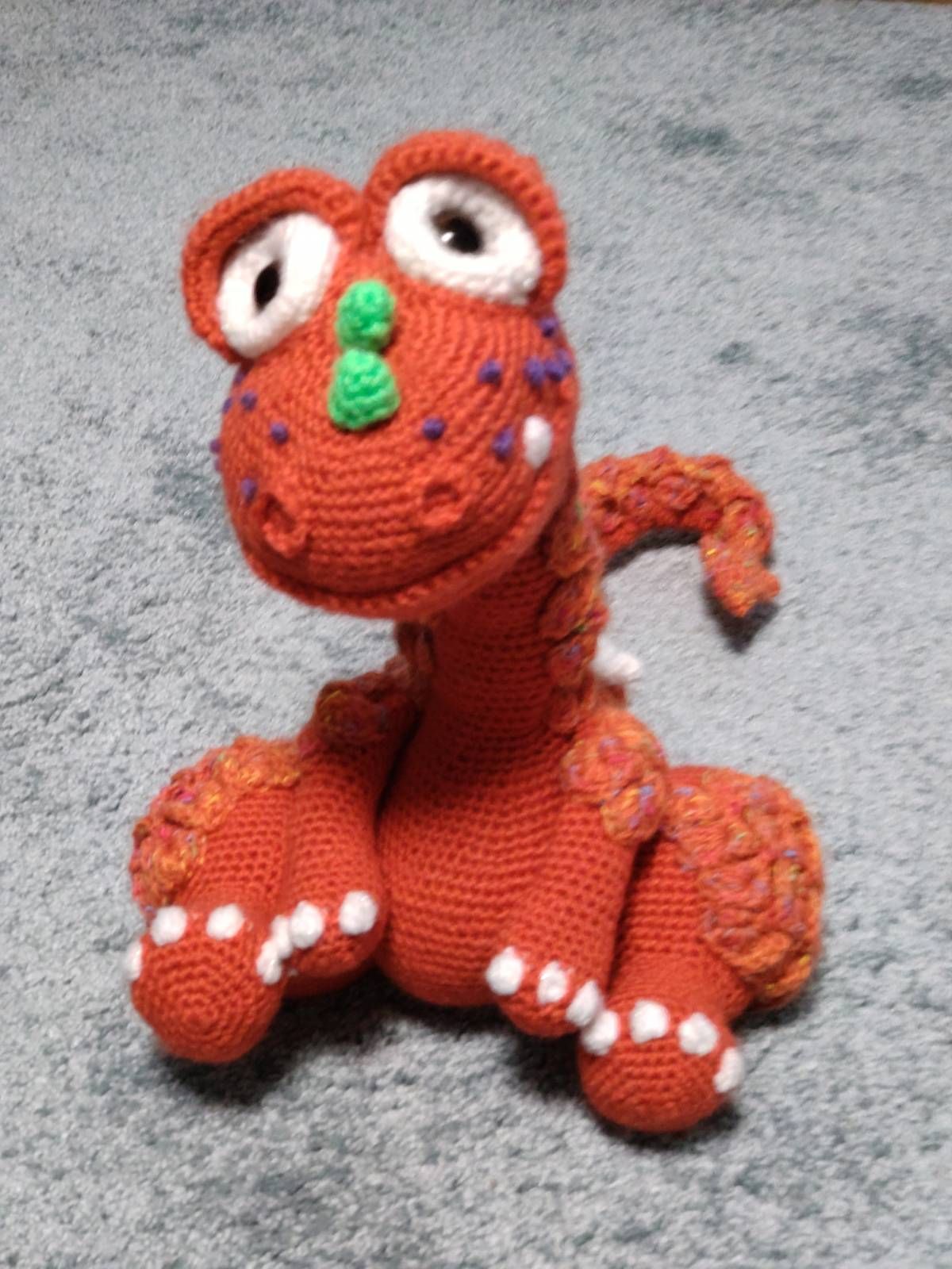Crochet Amigurumi Dragon Pattern Review by Mary Easton for Cottontail Whiskers