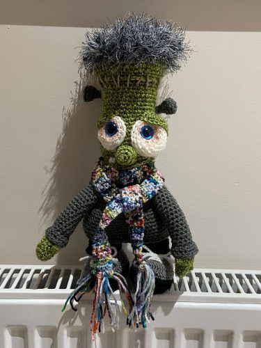 Crochet Amigurumi Frankenstein Pattern Review by Sally Rhodes for Cottontail and Whiskers