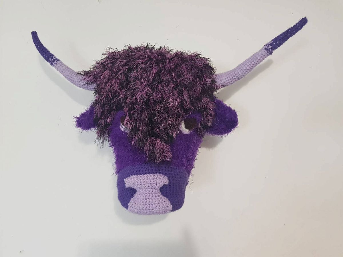 Crochet Amigurumi Highland Cow Head Pattern Review by Faith Jones for Cottontail & Whiskers