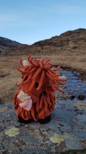 Crochet Amigurumi Highland Cow Pattern Review by Bert Barnes for Cottontail Whiskers