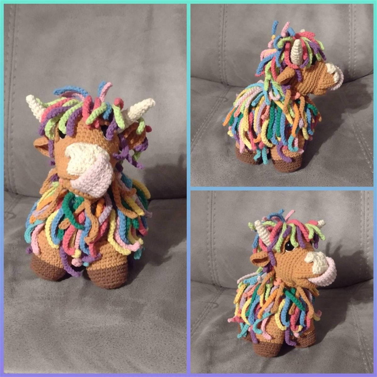 Crochet Amigurumi Highland Cow Pattern Review by Rachael Faulkner for Cottontail Whiskers