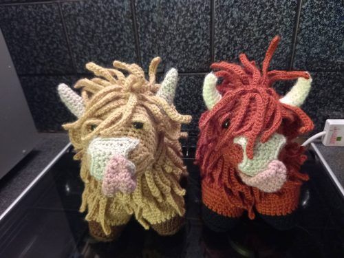 Crochet Amigurumi Pattern Highland Cows Review by Sharon Benson for Cottontail and Whiskers