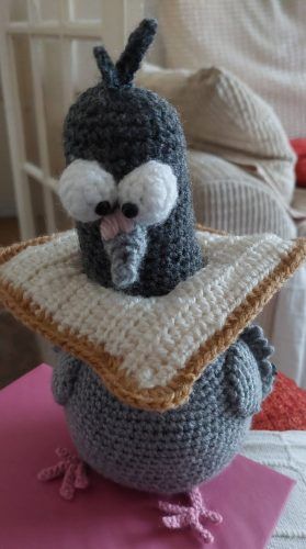 Crochet Amigurumi Pigeon Pattern Review by Lorraine Haden for Cottontail and Whiskers