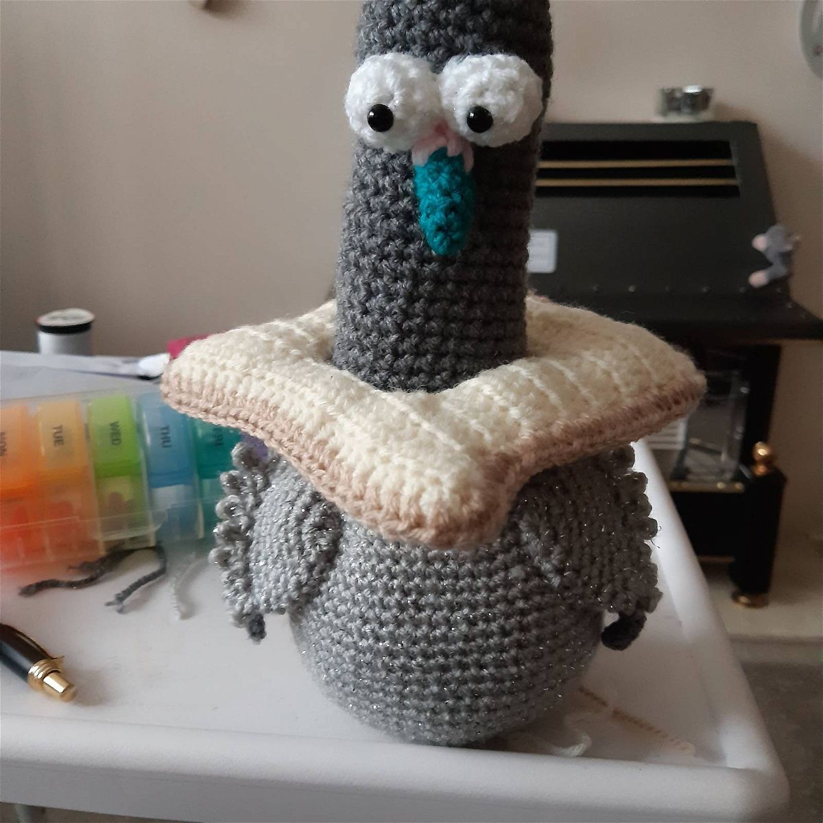 Crochet Amigurumi Pigeon Pattern Review by Susan Bradford for Cottontail and Whiskers