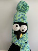 Crochet Door Stop Penguin Pattern crafters review for Cottontail & Whiskers by Deb