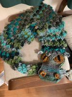 Crochet Dragon Shawl Amigurumi Pattern Review by Cathy for Cottontail and Whiskers
