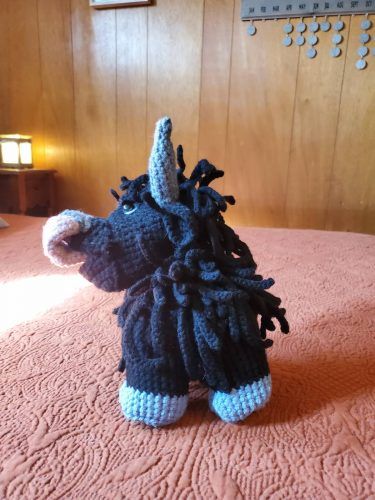 Crochet Highland Amigurumi Cow Pattern Review by Sheri for Cottontail & Whiskers