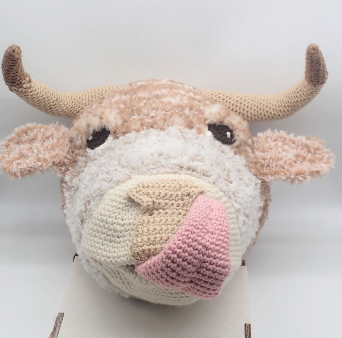 Crochet Highland Cow Amigurumi Crafters Review for Cottontail and Whiskers by Joanna