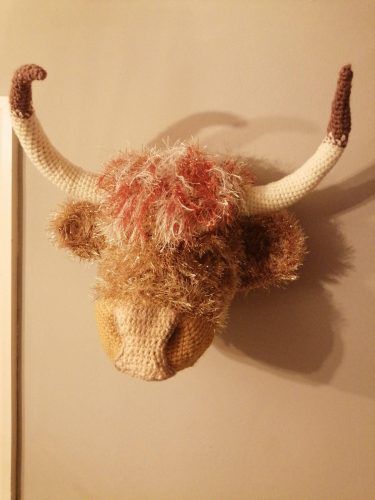 Crochet Highland Cow Amigurumi Pattern Crafters Review for Cottontail and Whiskers by Debbie Crawley
